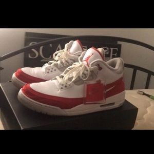 Air jordan 3 tinker Hatfield. university red